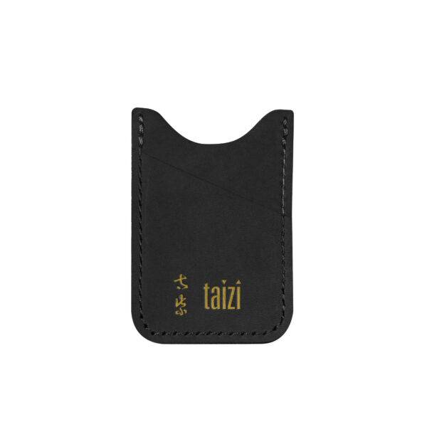 Black Leather Card Sleeve